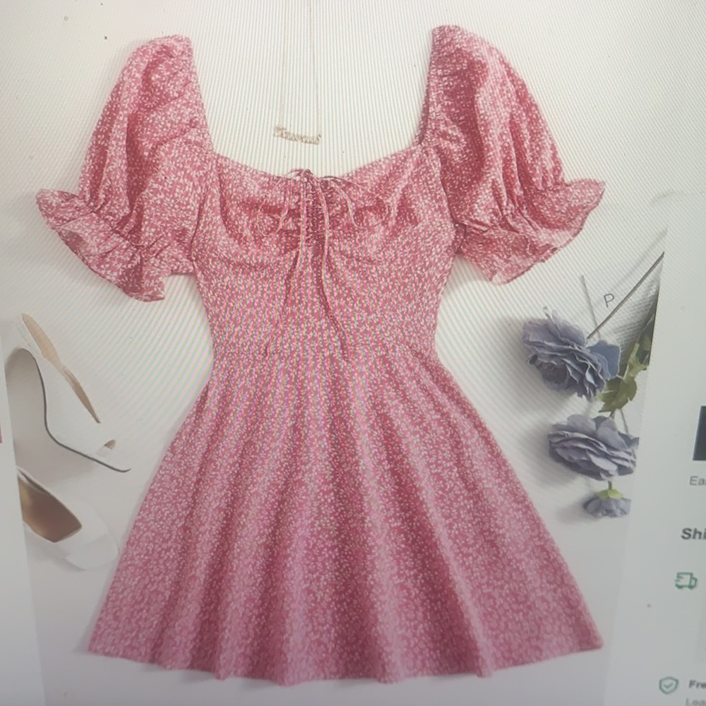 SHEIN pink dress